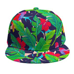 Parrot Banana Leaf Hawaii Pattern Print Snapback Cap