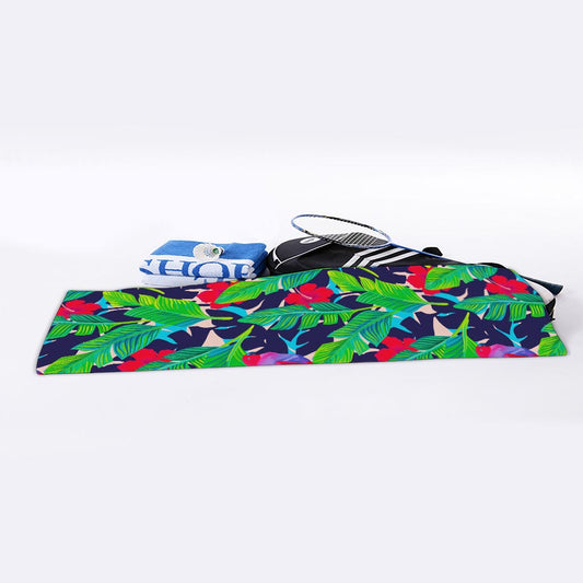 Parrot Banana Leaf Hawaii Pattern Print Sports Towel