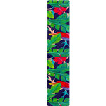 Parrot Banana Leaf Hawaii Pattern Print Table Runner