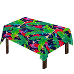 Parrot Banana Leaf Hawaii Pattern Print Tablecloth