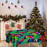 Parrot Banana Leaf Hawaii Pattern Print Tablecloth