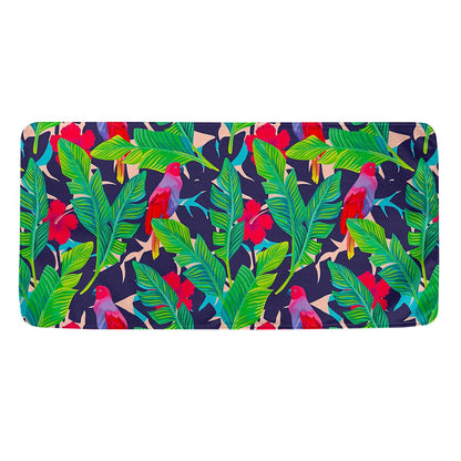 Parrot Banana Leaf Hawaii Pattern Print Towel