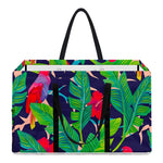 Parrot Banana Leaf Hawaii Pattern Print Utility Tote Bag