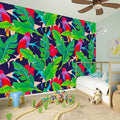 Parrot Banana Leaf Hawaii Pattern Print Wall Sticker