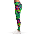 Parrot Banana Leaf Hawaii Pattern Print Women's Leggings