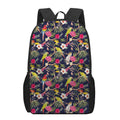 Parrot Toucan Tropical Pattern Print 17 Inch Backpack