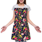 Parrot Toucan Tropical Pattern Print Adjustable Apron