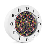 Parrot Toucan Tropical Pattern Print Alarm Clock