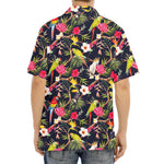 Parrot Toucan Tropical Pattern Print Aloha Shirt