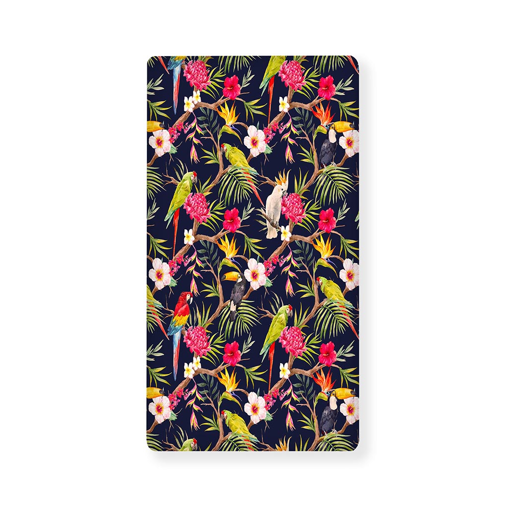 Parrot Toucan Tropical Pattern Print Baby Crib Sheet