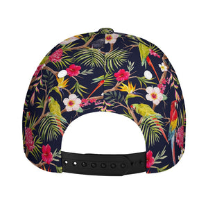 Parrot Toucan Tropical Pattern Print Baseball Cap