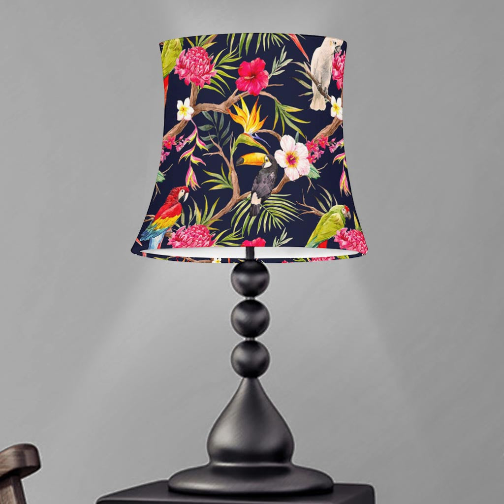 Parrot Toucan Tropical Pattern Print Bell Lamp Shade