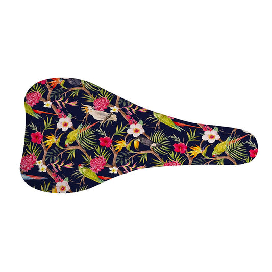 Parrot Toucan Tropical Pattern Print Bicycle Seat Cover