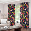 Parrot Toucan Tropical Pattern Print Blackout Grommet Curtains