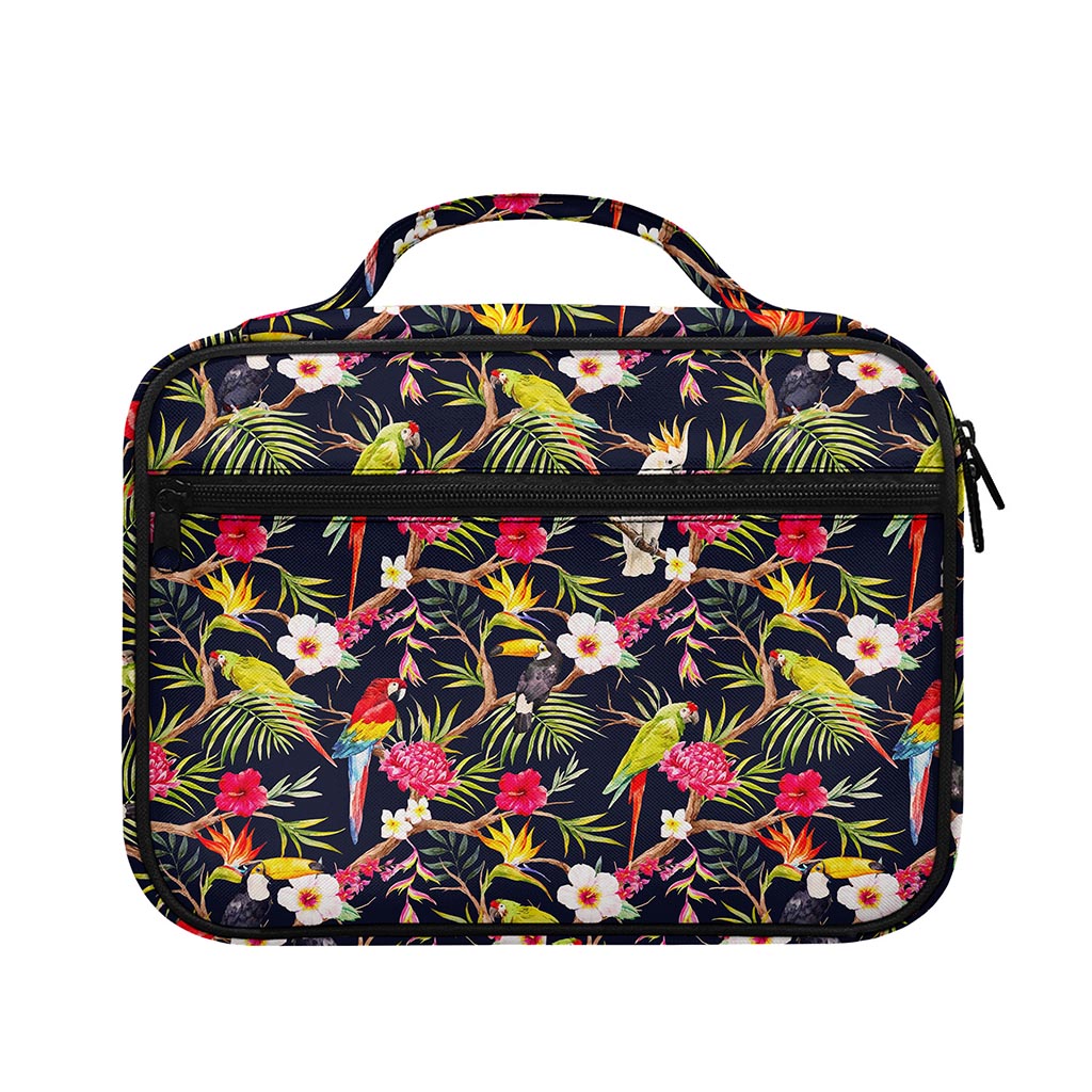 Parrot Toucan Tropical Pattern Print Briefcase Bible Bag