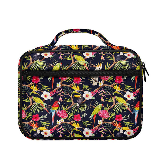 Parrot Toucan Tropical Pattern Print Briefcase Bible Bag