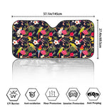 Parrot Toucan Tropical Pattern Print Car Windshield Sun Shade