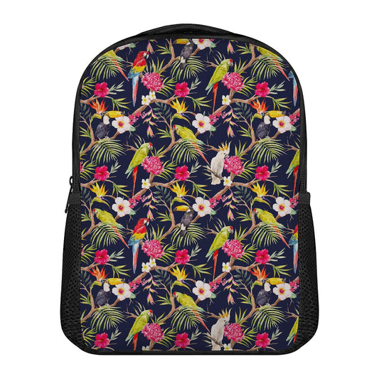 Parrot Toucan Tropical Pattern Print Casual Backpack