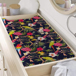 Parrot Toucan Tropical Pattern Print Changing Pad Cover