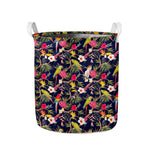 Parrot Toucan Tropical Pattern Print Collapsible Laundry Basket