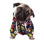 Parrot Toucan Tropical Pattern Print Dog Zip Up Hoodie