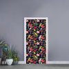 Parrot Toucan Tropical Pattern Print Door Sticker