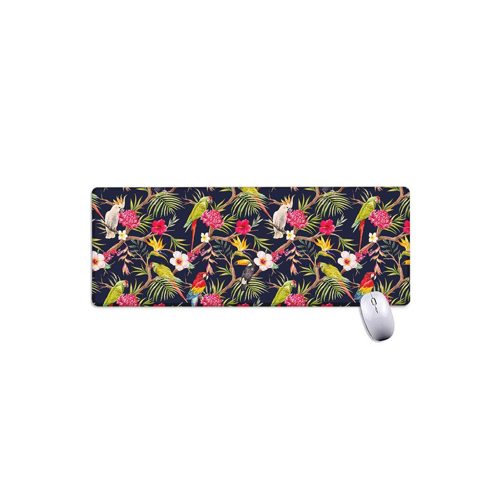 Parrot Toucan Tropical Pattern Print Extended Mouse Pad