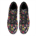 Parrot Toucan Tropical Pattern Print High Top Leather Sneakers