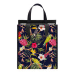 Parrot Toucan Tropical Pattern Print Insulated Lunch Tote