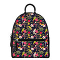Parrot Toucan Tropical Pattern Print Leather Backpack