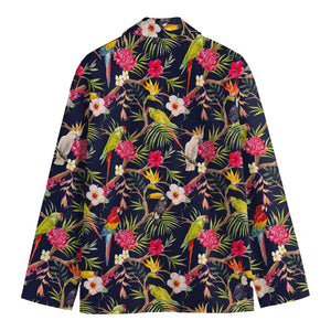 Parrot Toucan Tropical Pattern Print Men's Blazer