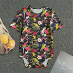 Parrot Toucan Tropical Pattern Print Men's Bodysuit