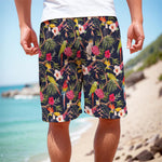 Parrot Toucan Tropical Pattern Print Men's Cargo Shorts