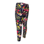 Parrot Toucan Tropical Pattern Print Men's Compression Pants