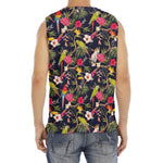 Parrot Toucan Tropical Pattern Print Men's Fitness Tank Top