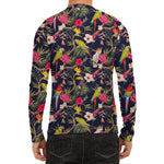 Parrot Toucan Tropical Pattern Print Men's Long Sleeve Rash Guard