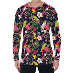 Parrot Toucan Tropical Pattern Print Men's Long Sleeve T-Shirt