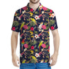 Parrot Toucan Tropical Pattern Print Men's Polo Shirt