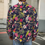 Parrot Toucan Tropical Pattern Print Men's Shirt Jacket