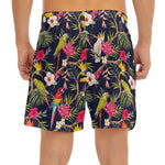 Parrot Toucan Tropical Pattern Print Men's Split Running Shorts