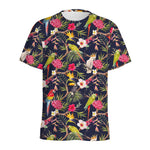 Parrot Toucan Tropical Pattern Print Men's Sports T-Shirt