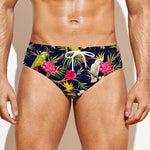 Parrot Toucan Tropical Pattern Print Men's Swim Briefs