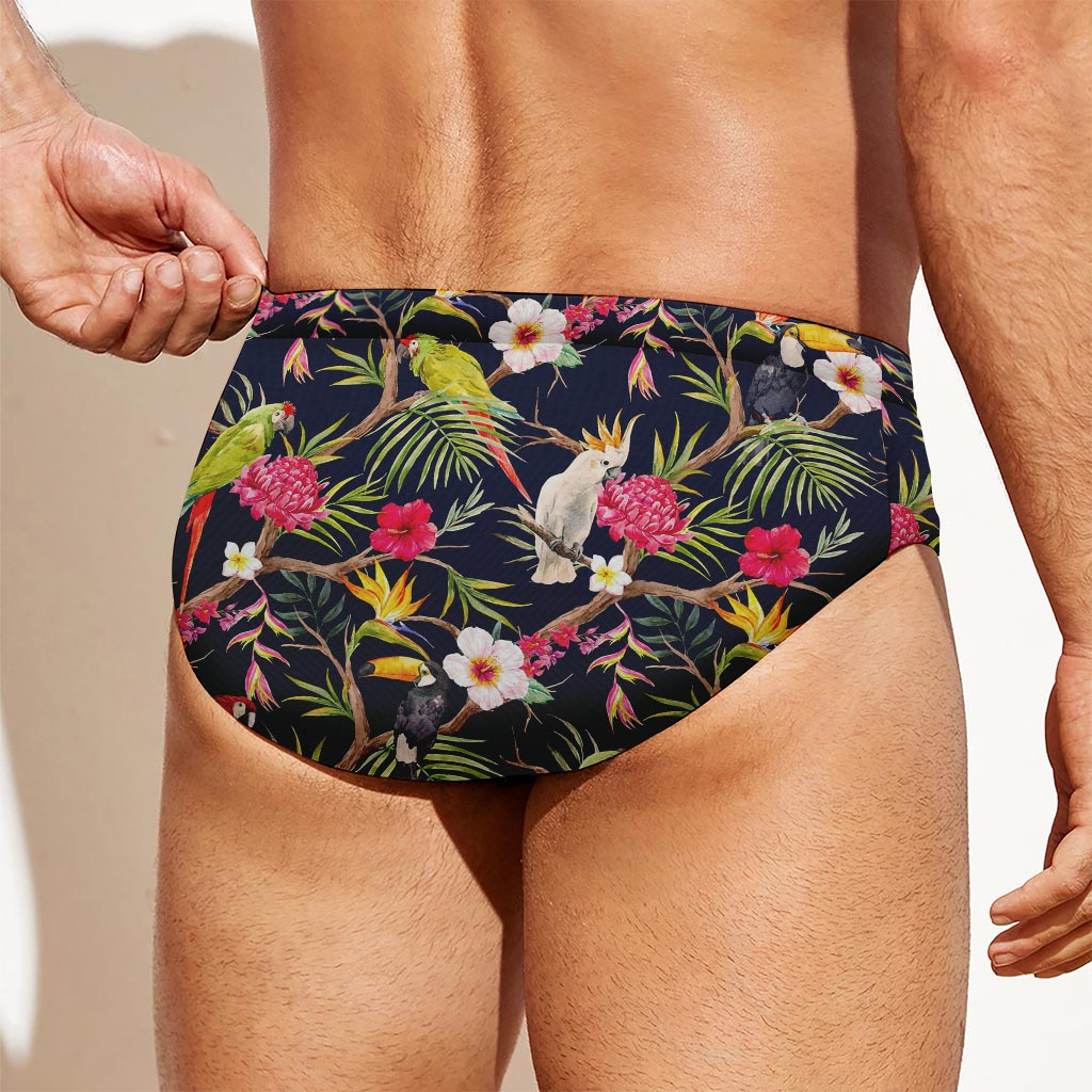 Parrot Toucan Tropical Pattern Print Men's Swim Briefs