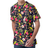 Parrot Toucan Tropical Pattern Print Men's Velvet T-Shirt