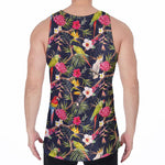 Parrot Toucan Tropical Pattern Print Men's Velvet Tank Top