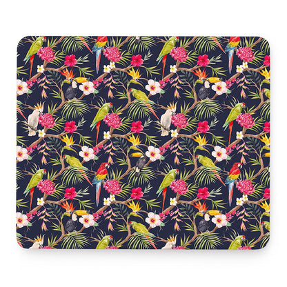 Parrot Toucan Tropical Pattern Print Mouse Pad