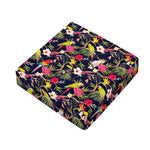 Parrot Toucan Tropical Pattern Print Outdoor Seat Cushion Cover