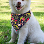 Parrot Toucan Tropical Pattern Print Over The Collar Dog Bandana