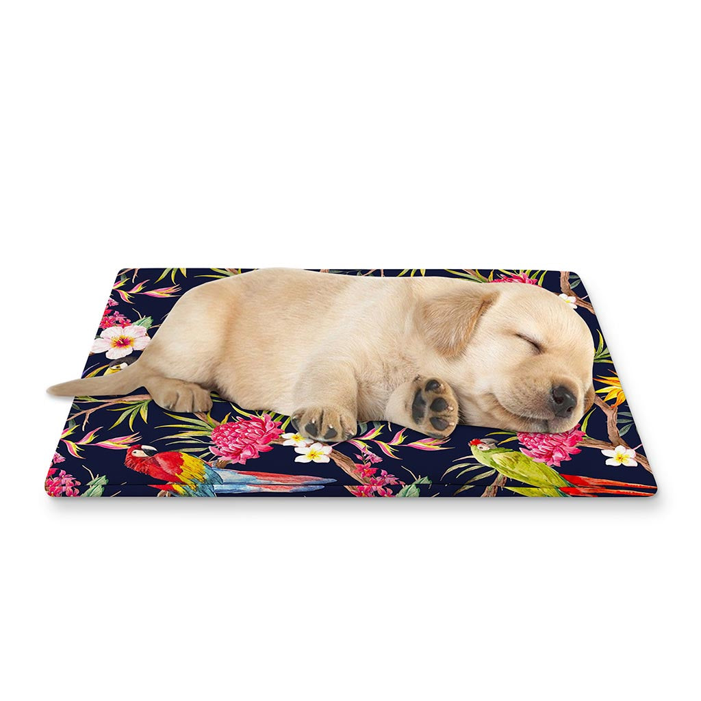 Parrot Toucan Tropical Pattern Print Pet Cooling Mat Cover