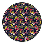 Parrot Toucan Tropical Pattern Print Round Floor Mat